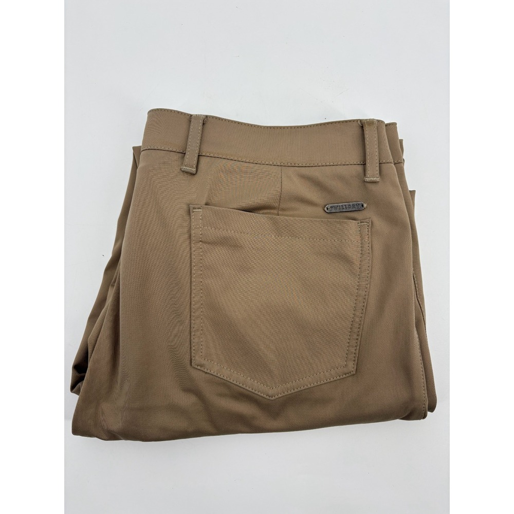 Twillory Pants Men's 34x29 Beige Chino Tailored Fit Golf Casual Performance Pant